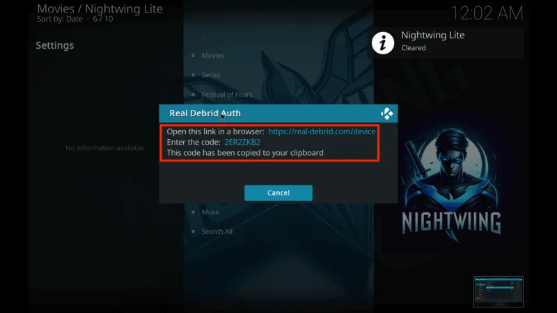 Nightwing Addon FireStick Guide
